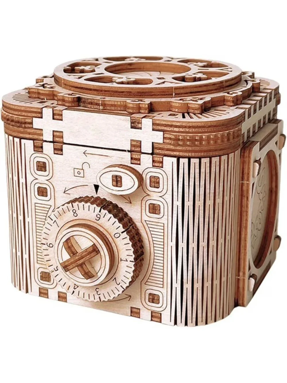 3D Adult 3D Puzzle Password Music Box for DIY Home Decor Gift Women Men 104pcs